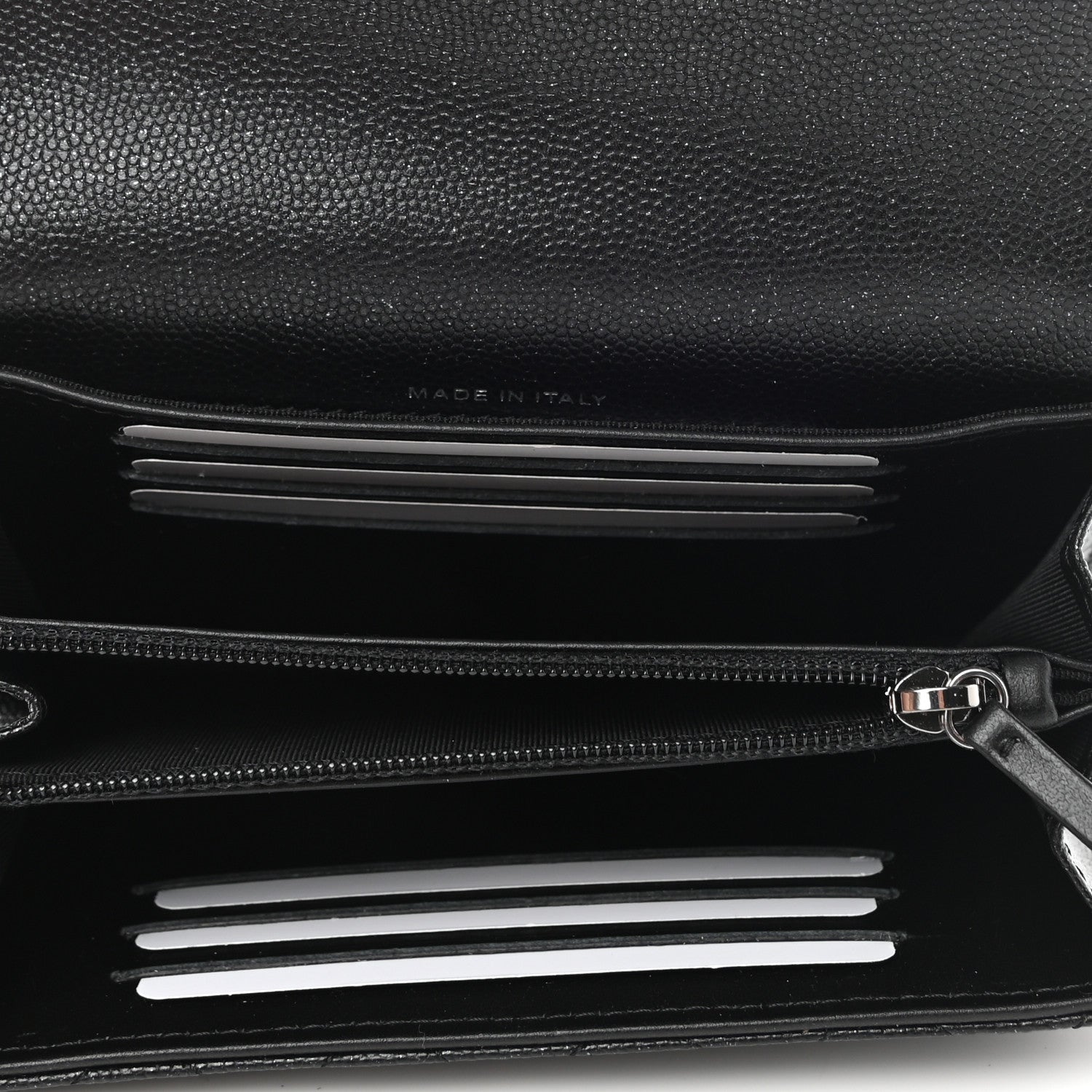 Chanel Iridescent Caviar Quilted Medium Flap Wallet Black 5 of 9