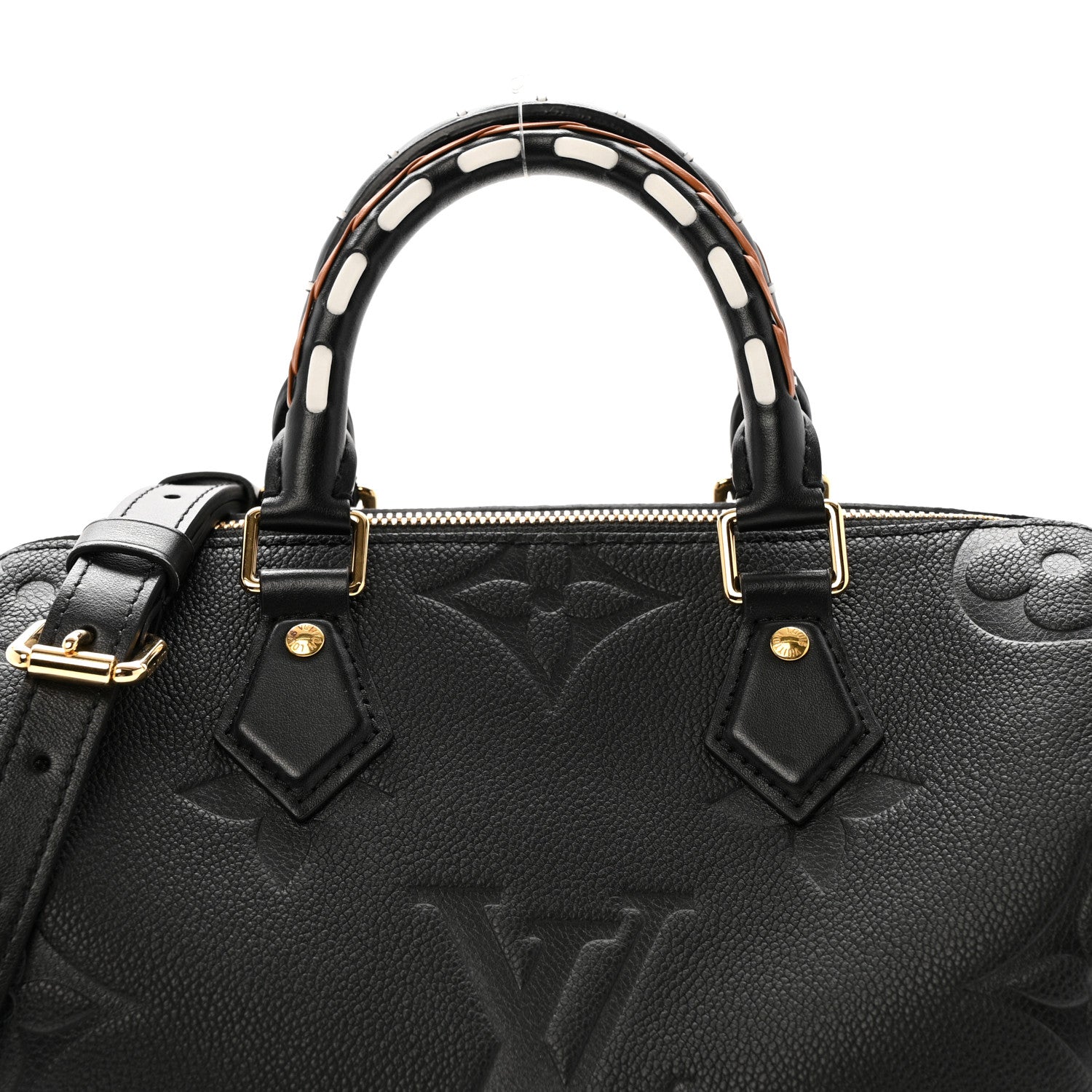 Louis Vuitton Empreinte Monogram Giant Wild At Heart Speedy Bandouliere 25 Black 7 of 9