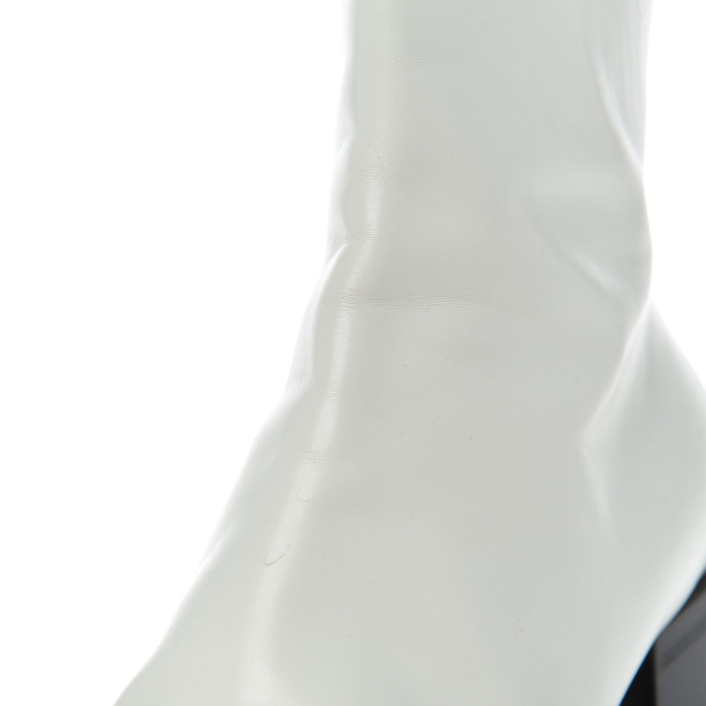Calfskin Varenne BB Double Square Booties 36.5 White Gold