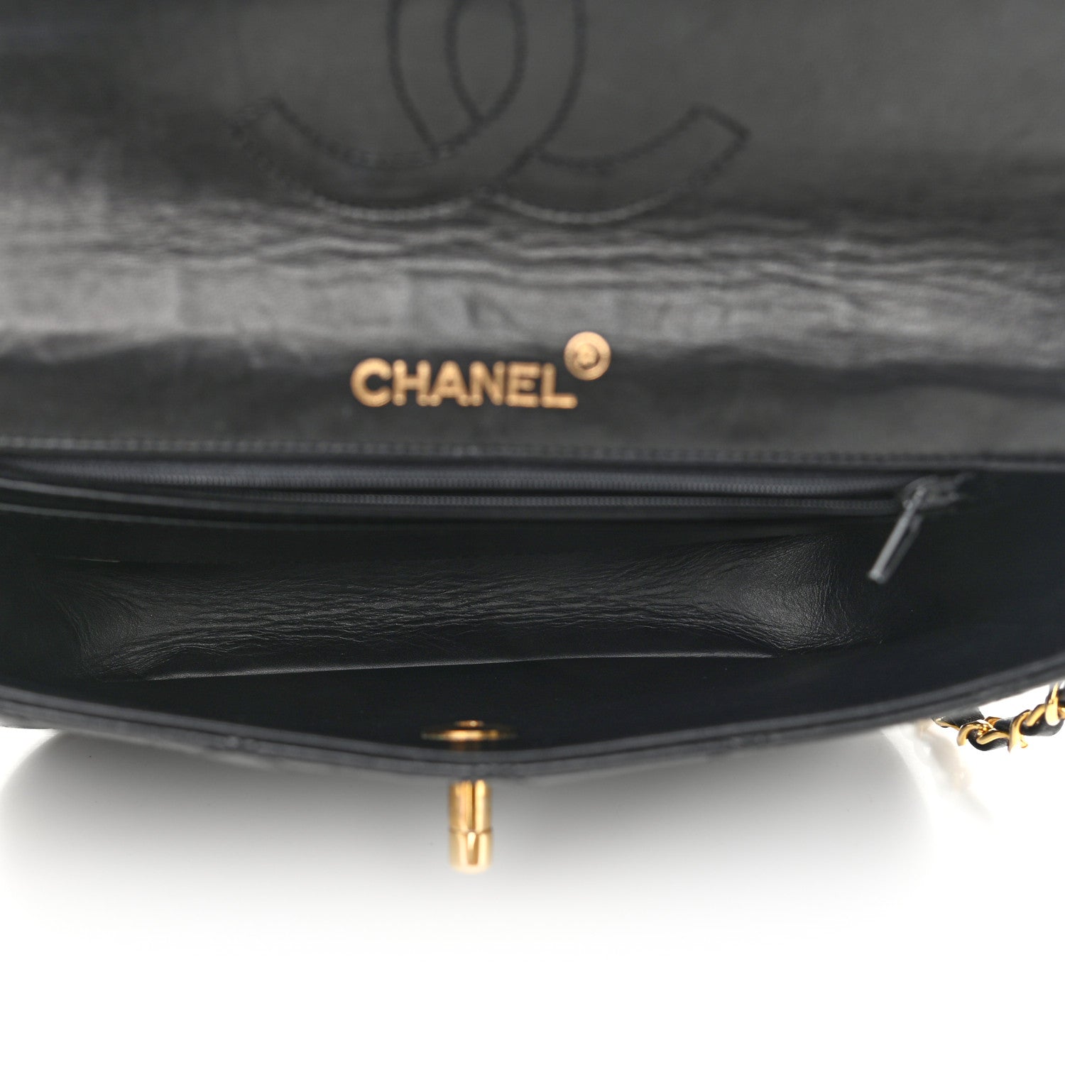 Chanel Lambskin Quilted Small Single Flap Black 4 of 11