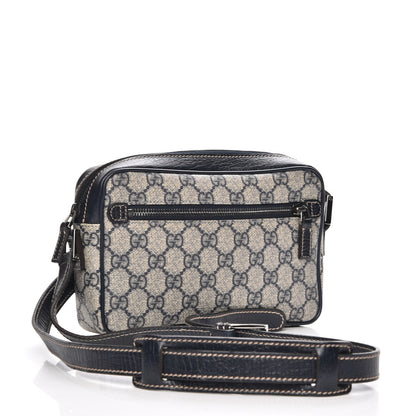 Gucci GG Supreme Monogram Web Small Shoulder Bag Navy 3 of 7