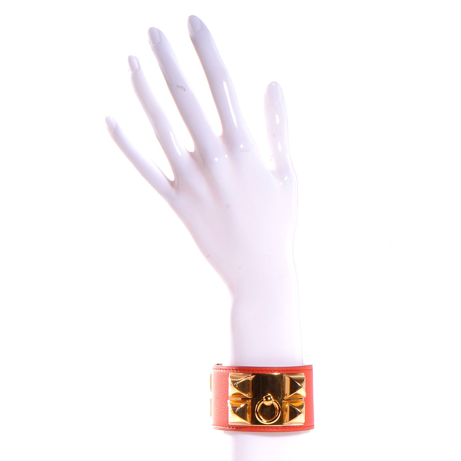 Hermes Chamonix Collier de Chien CDC Bracelet Capucine L 2 of 6