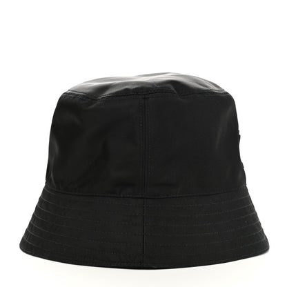 Prada Re-Nylon Rubber Logo Mens Bucket Hat S Black 6 of 9