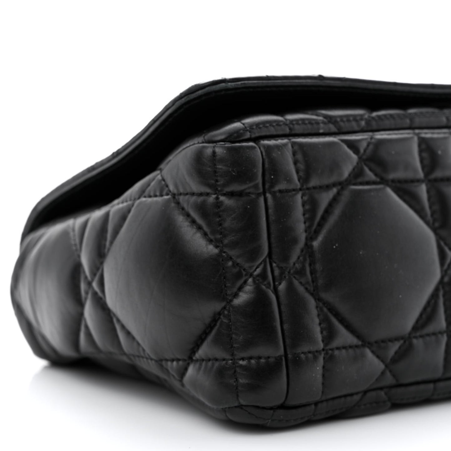 Calfskin Macrocannage Medium Caro Bag Black
