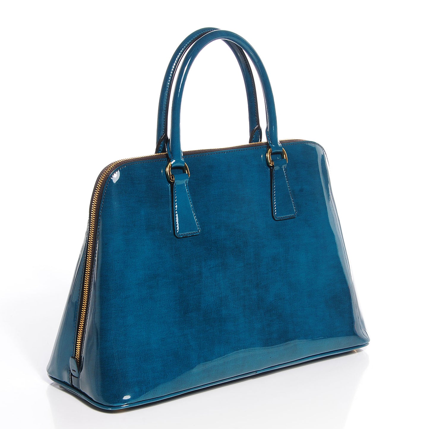 Spazzolato Promenade Tote Pavone Fume