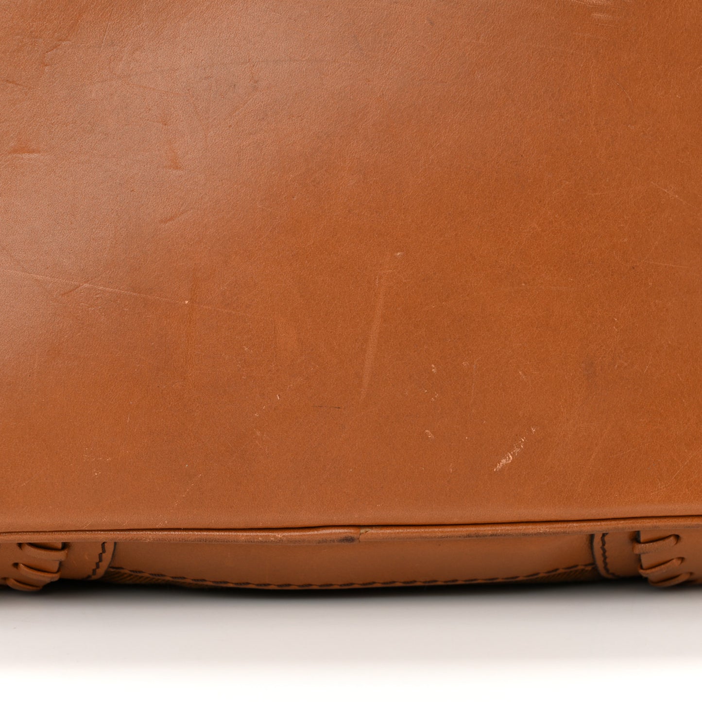 Bridle Calfskin House Check Whipstitch Tote