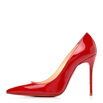 Christian Louboutin Patent Decollete 554 100 Pumps 36.5 Loubi Red 1 of 8
