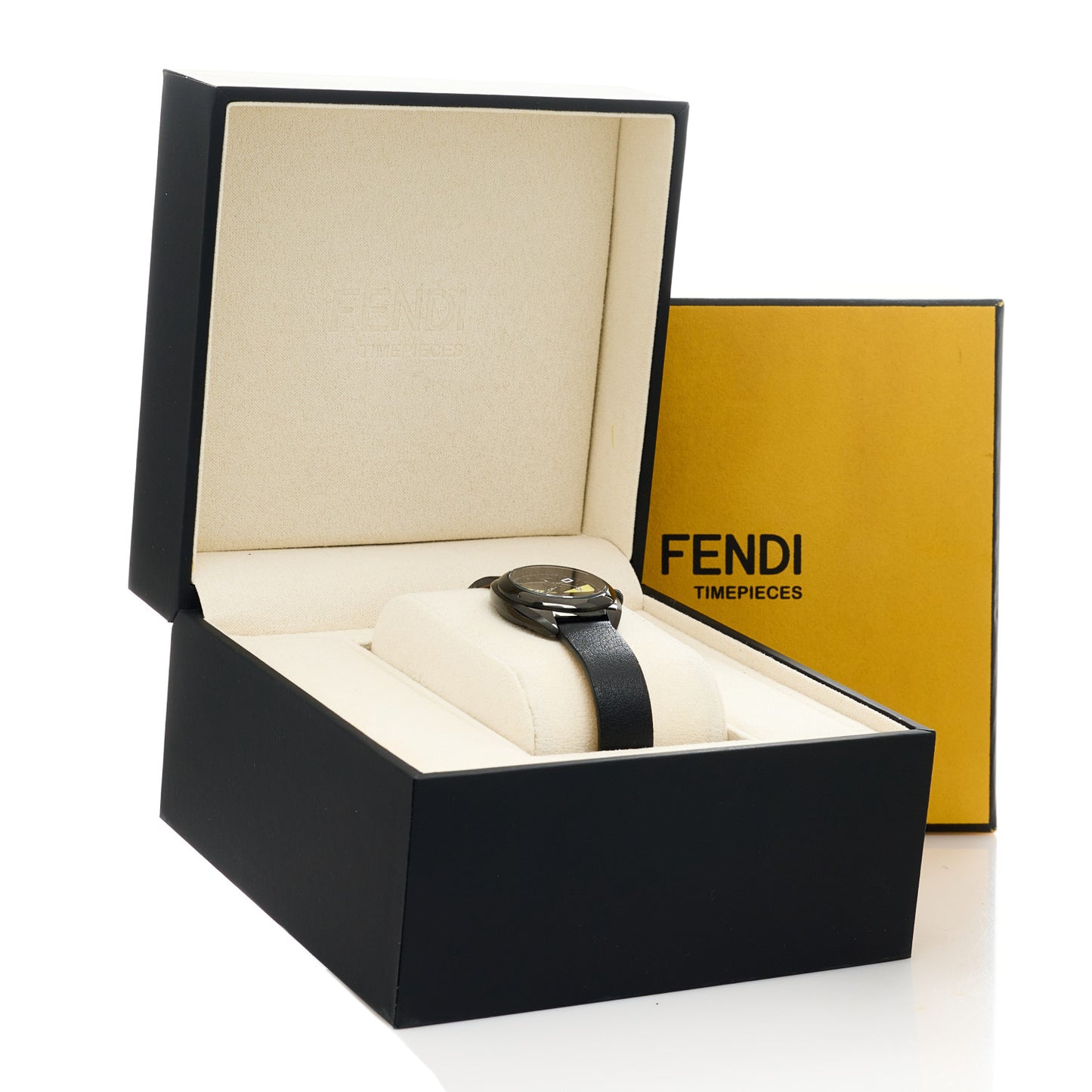 Stainless Steel Calfskin Diamond 26mm Momento Bugs Quartz Watch Black