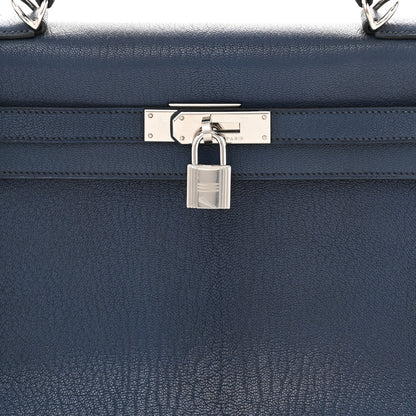 Hermes Chevre de Coromandel Kelly Retourne 32 Bleu Thalassa 8 of 14