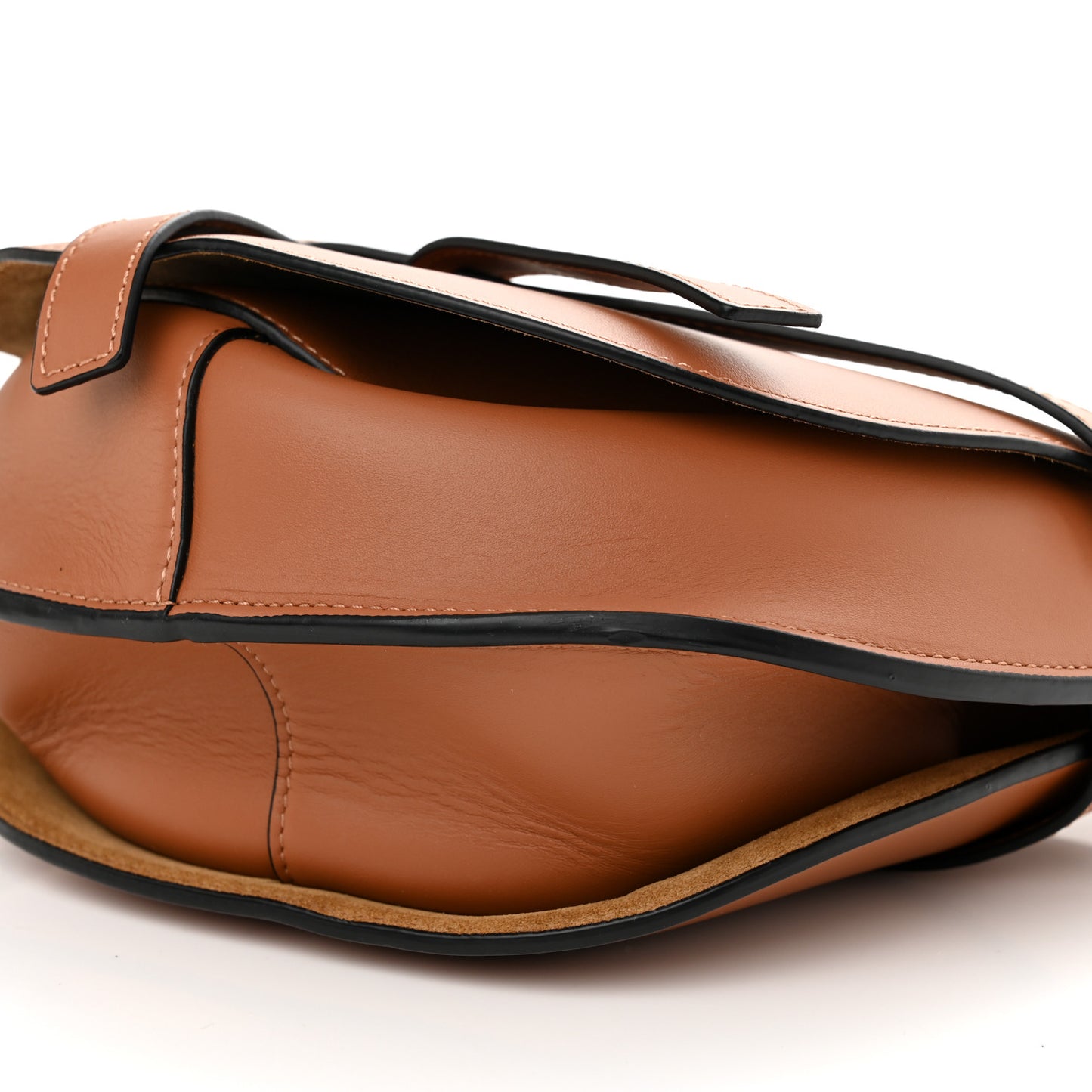 Calfskin Jacquard Small Gate Dual Bag Tan