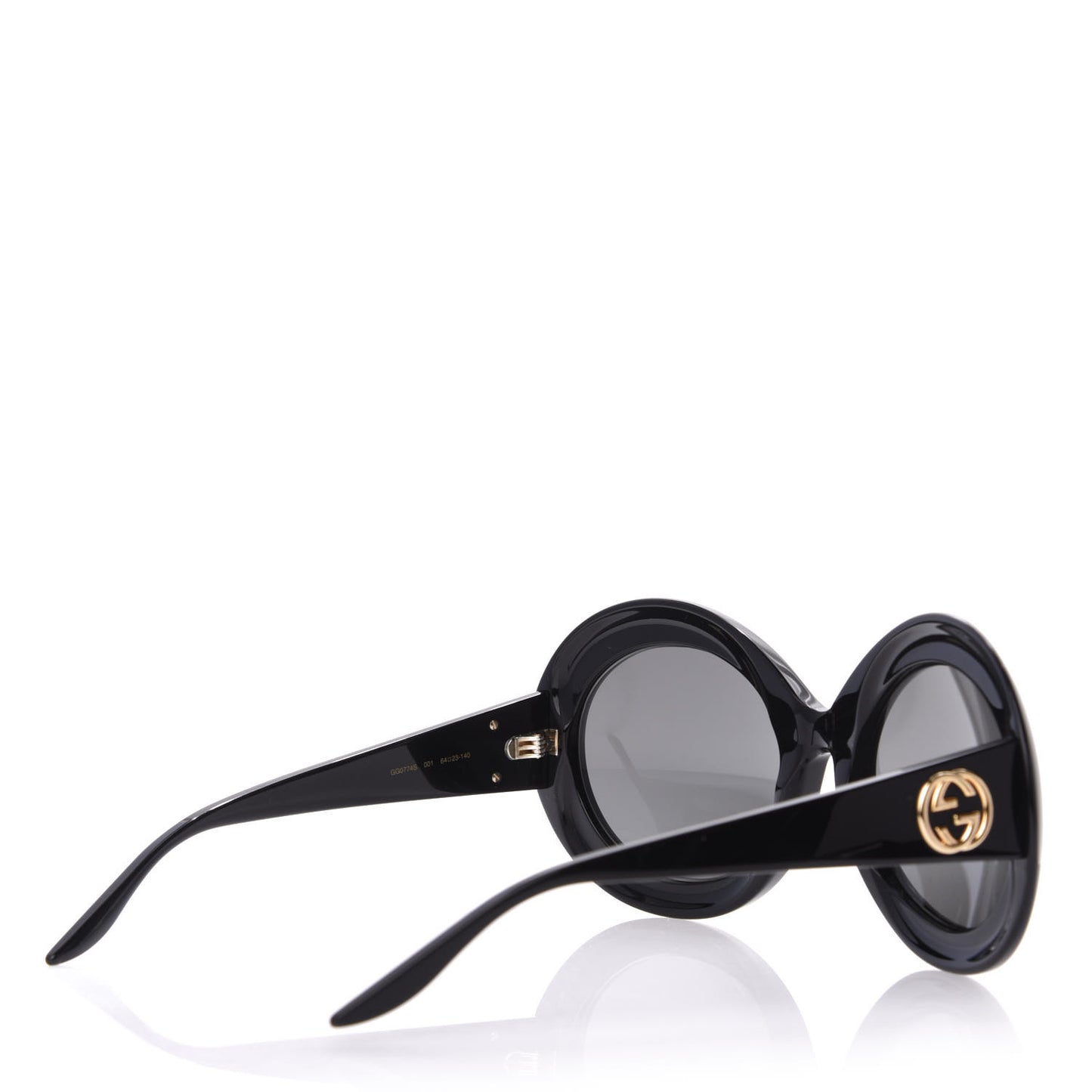 Acetate Round GG Sunglasses GG0774S Black