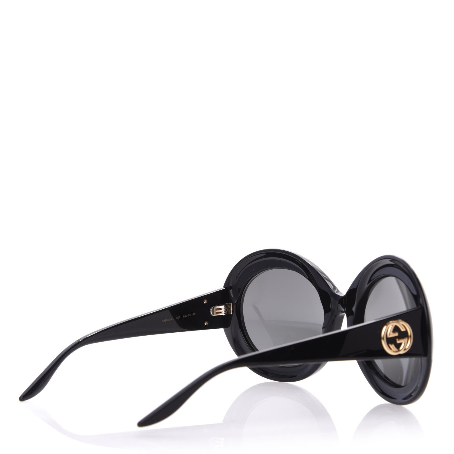 Gucci Acetate Round GG Sunglasses GG0774S Black 4 of 8