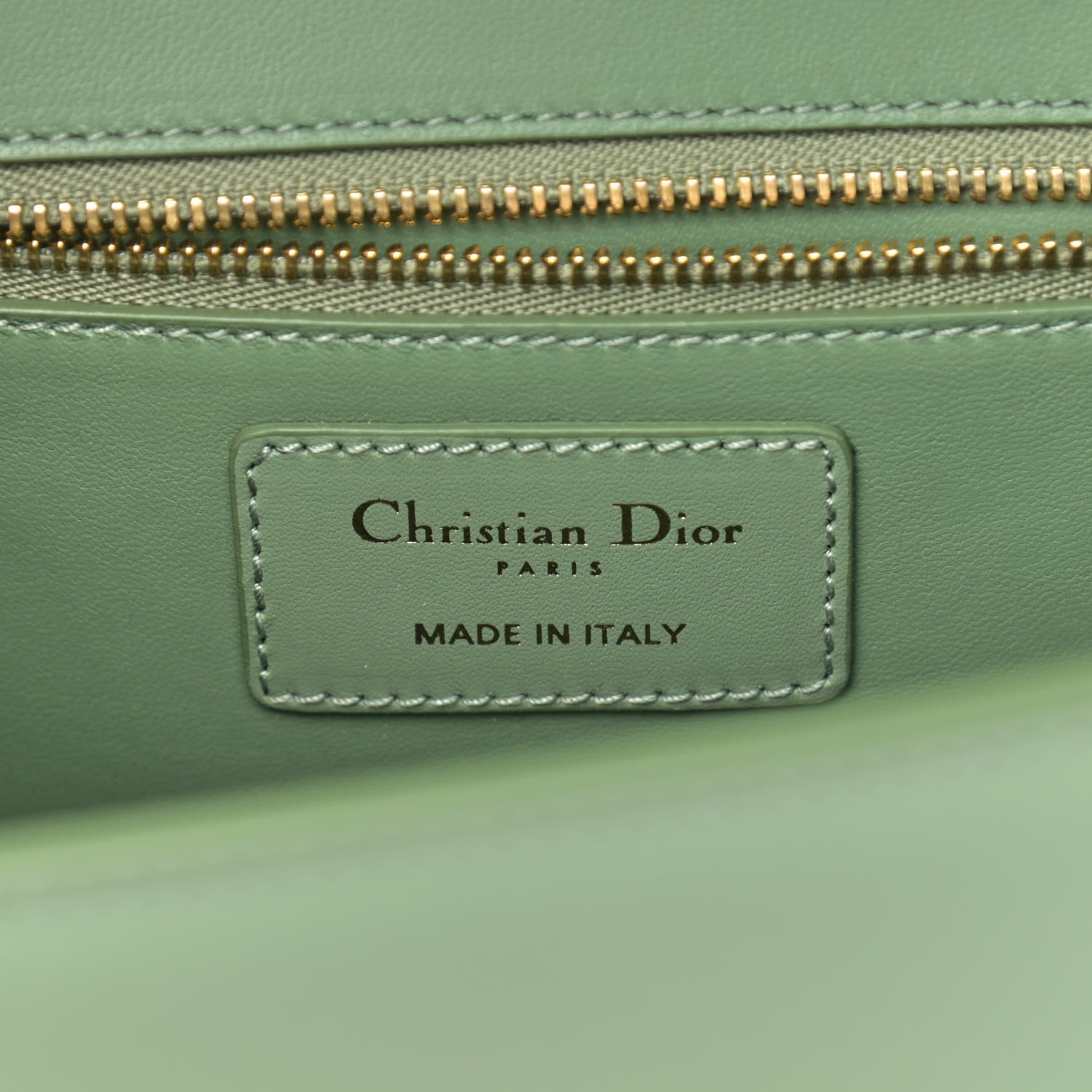 Christian Dior Smooth Calfskin 30 Montaigne Flap Bag Mint Green 6 of 12