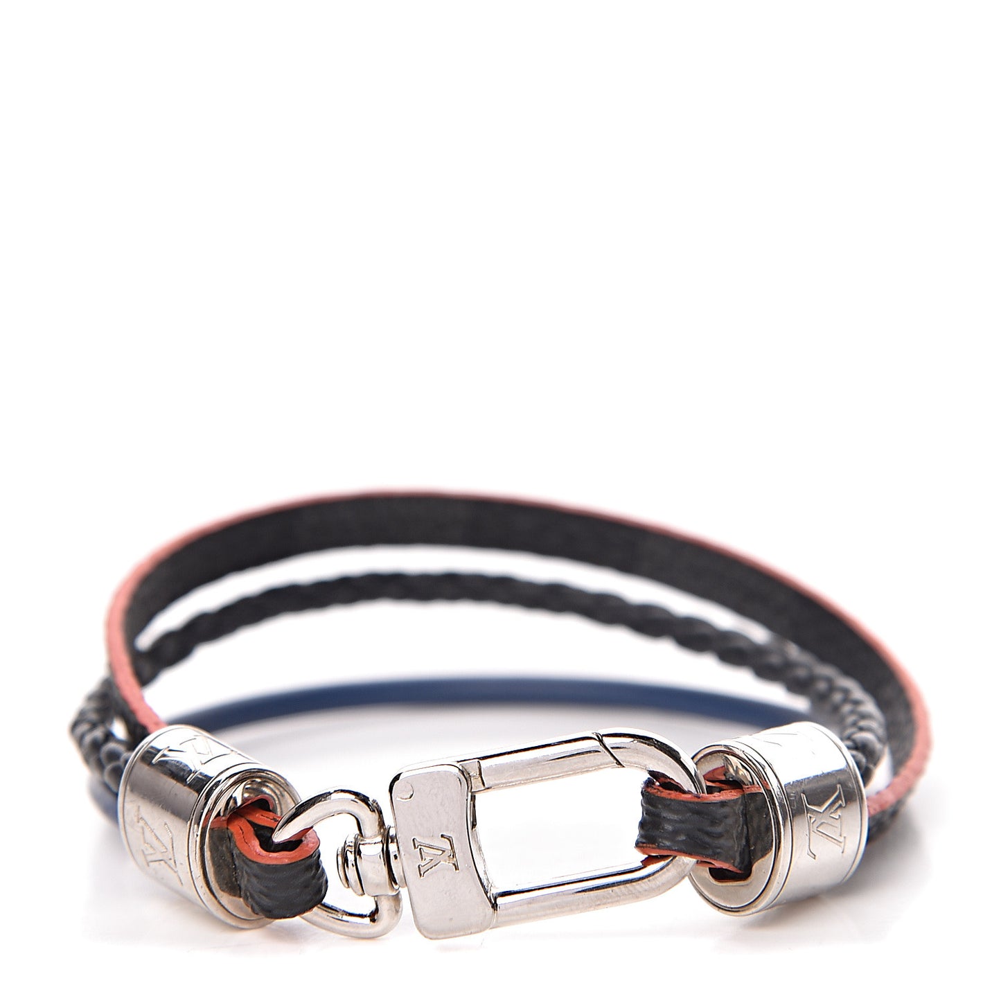 Damier Graphite LV Treble Bracelet 19 Navy