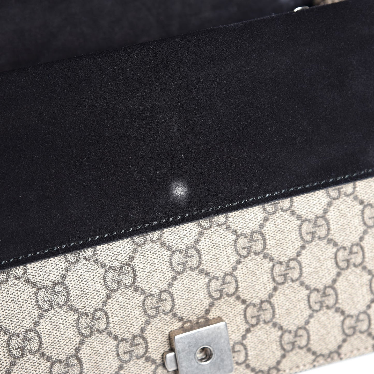 GG Supreme Monogram Small Dionysus Shoulder Bag Black
