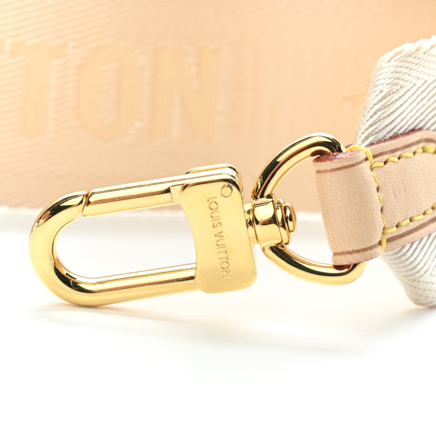 Louis Vuitton Nylon Petite Malle Souple Shoulder Strap Creme 3 of 3