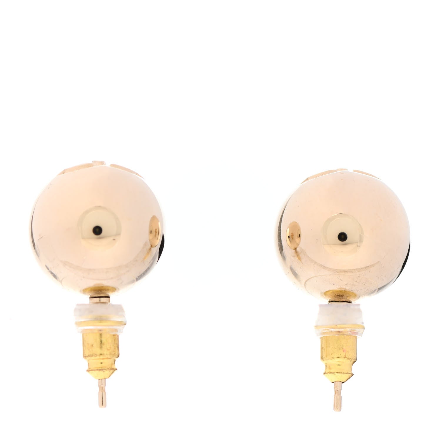 Chanel CC Large Earrings Gold 3 of 4
