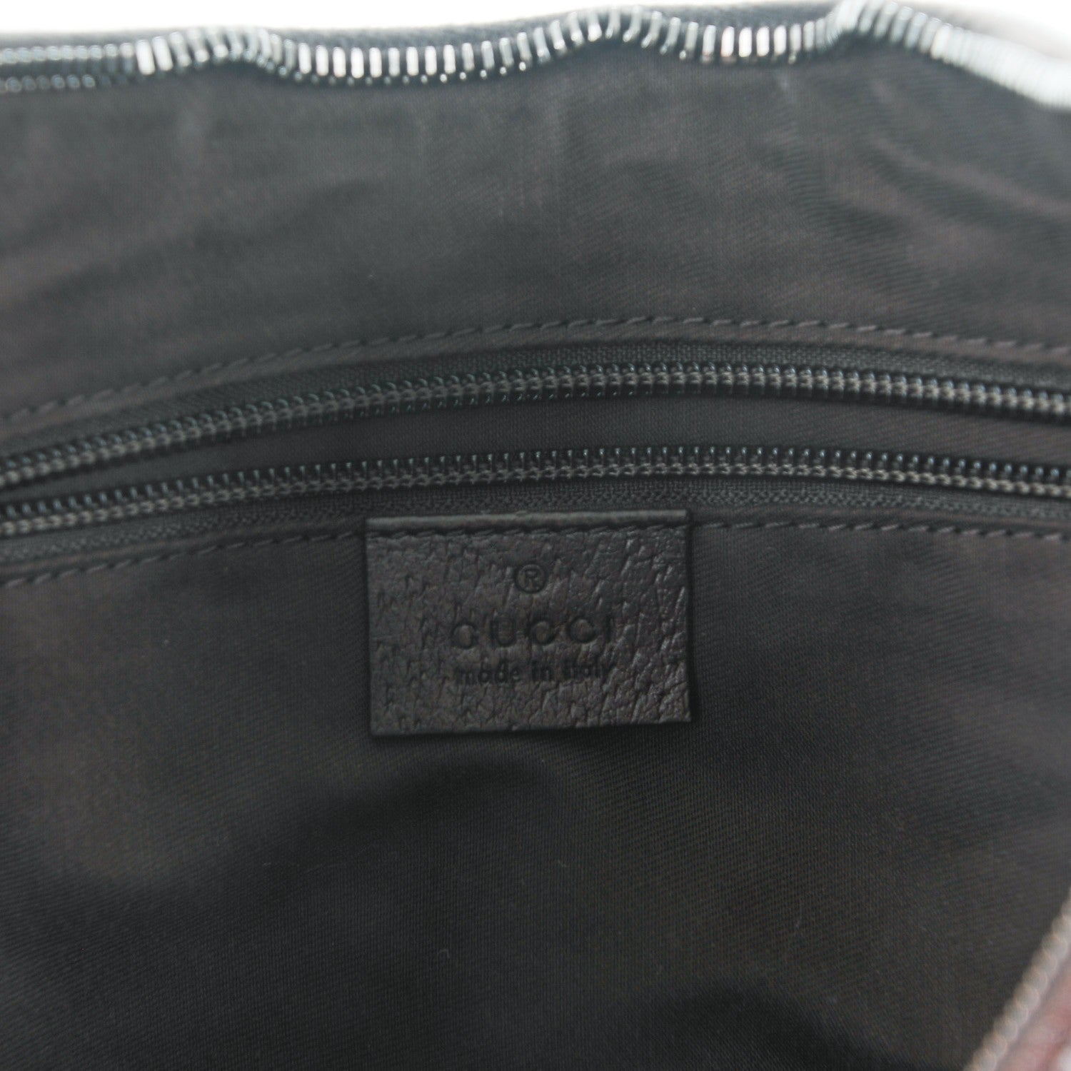 Gucci Monogram Web Medium Half Moon Hobo Dark Brown 6 of 7