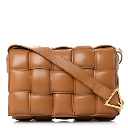 Bottega Veneta Nappa Maxi Intreccio Padded Cassette Crossbody Bag Caramel 1 of 7