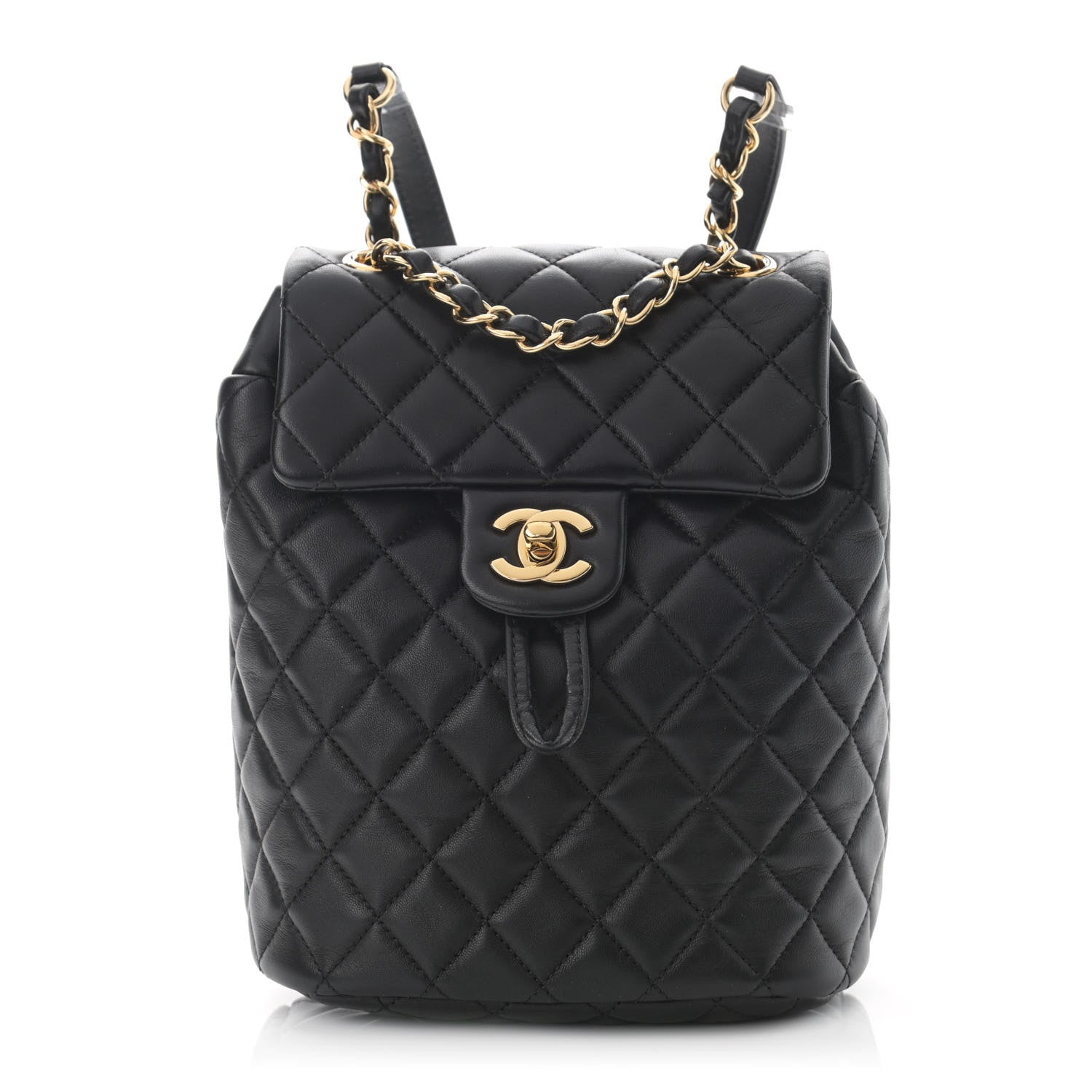 Chanel Lambskin Quilted Mini Urban Spirit Backpack Black 1 of 12