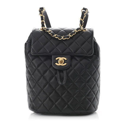 Chanel Lambskin Quilted Mini Urban Spirit Backpack Black 1 of 12