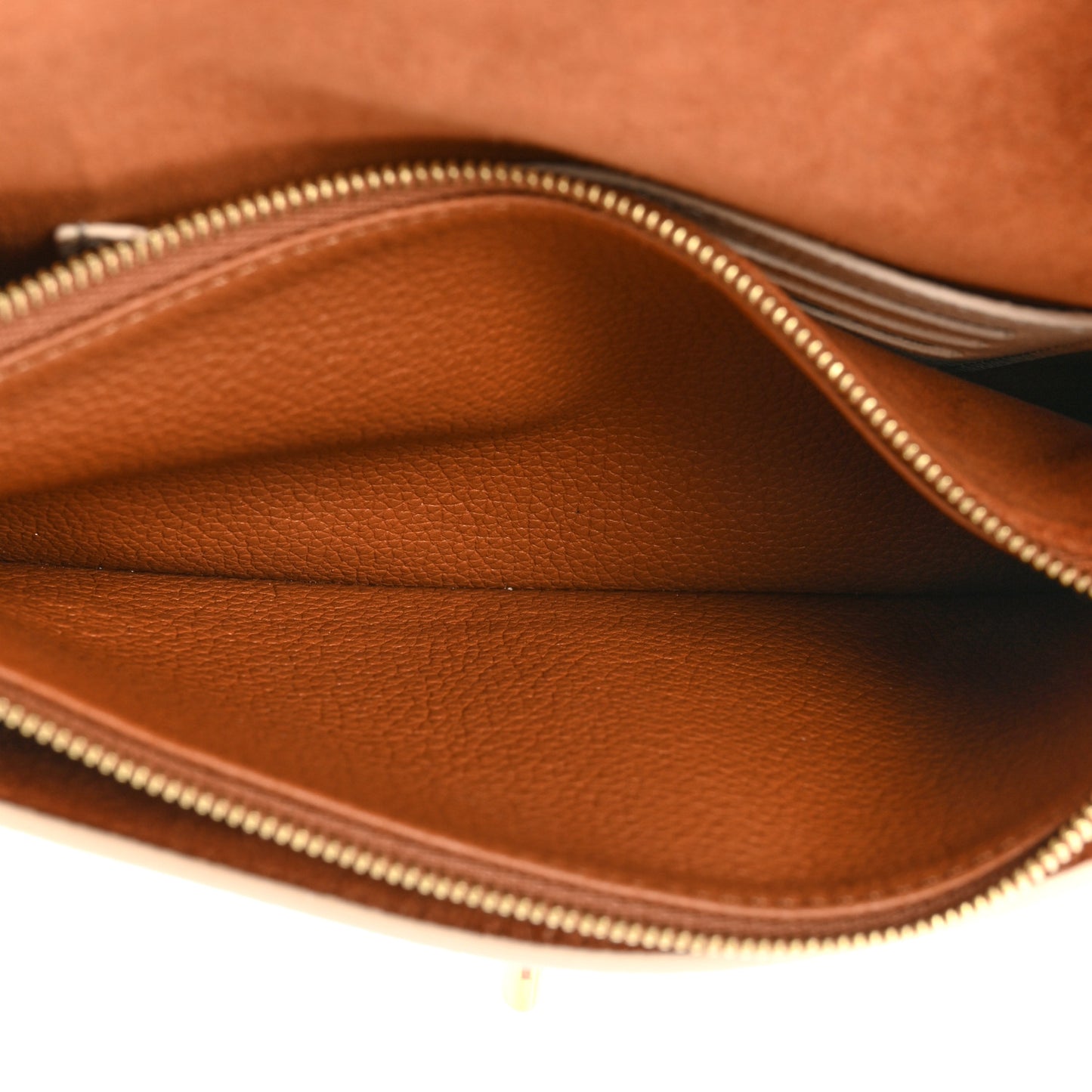 Soft Calfskin My Lockme Chain Pochette Chataigne