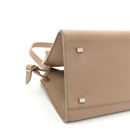 The Row Grained Calfskin Soft Margaux 10 Bag Dark Taupe 8 of 9