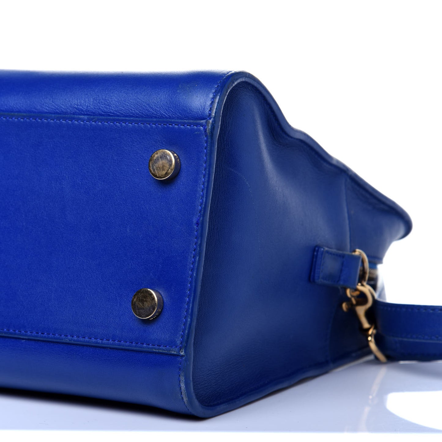 Smooth Calfskin Small Monogram Cabas Blue Majorelle