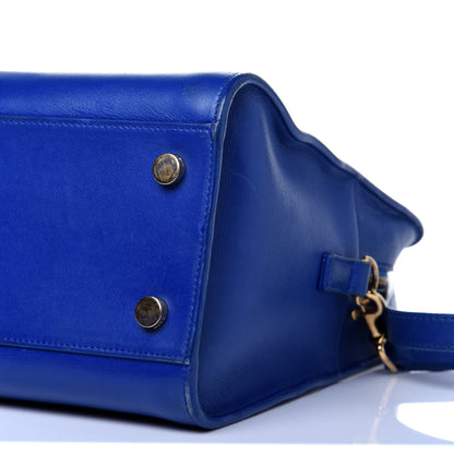 Saint Laurent Smooth Calfskin Small Monogram Cabas Blue Majorelle 8 of 30