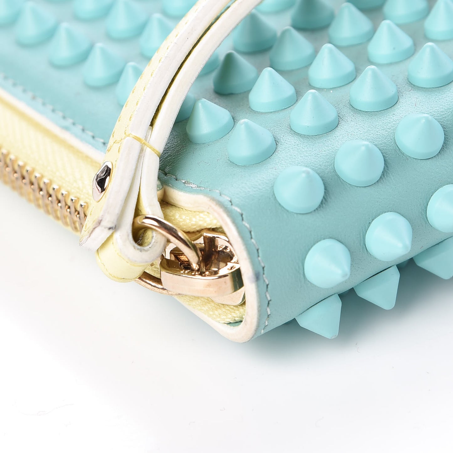 Calfskin Spiked Wristlet Multicolor