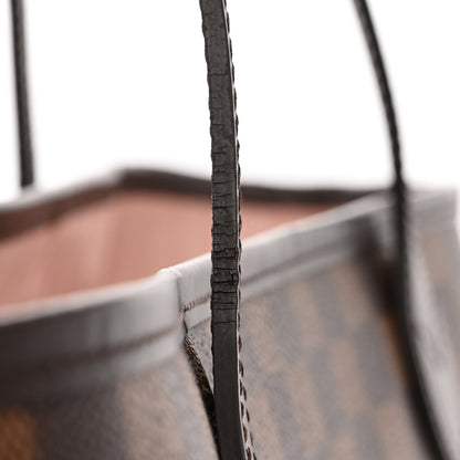 Louis Vuitton Damier Ebene Neo Neverfull MM Rose Ballerine 12 of 14