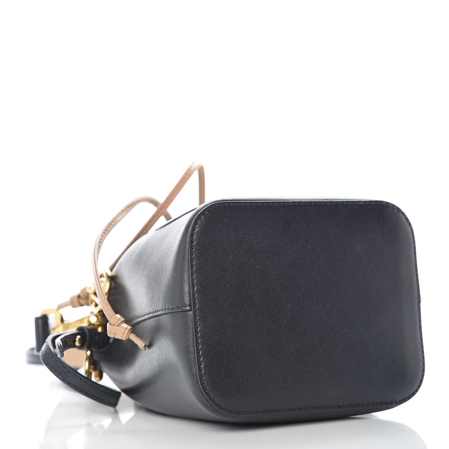 Vitello Liberty F is Fendi Stamp Patch Mini Mon Tresor Bucket Bag Blue Notte Cuoio Flamingo