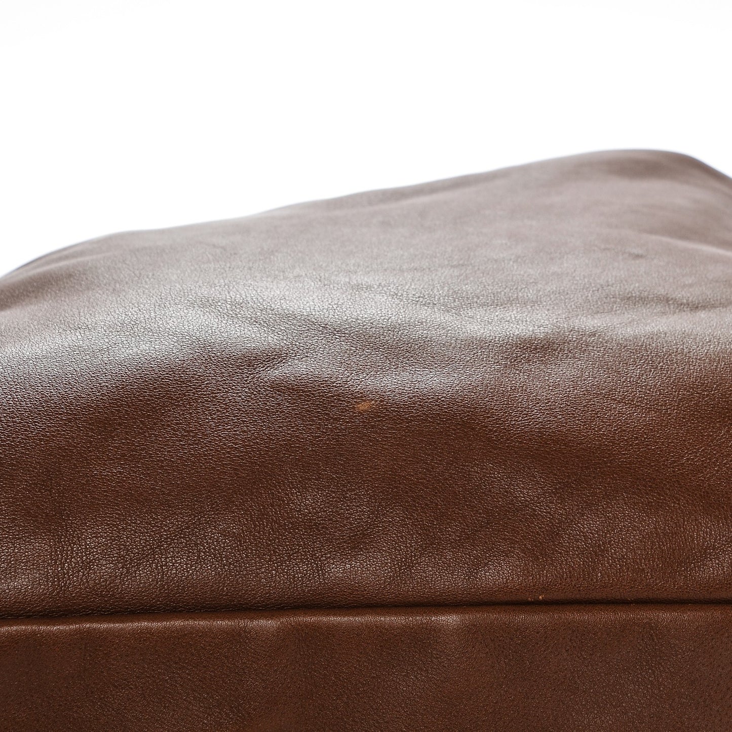 Calfskin Large Horsebit Chain Hobo Brown