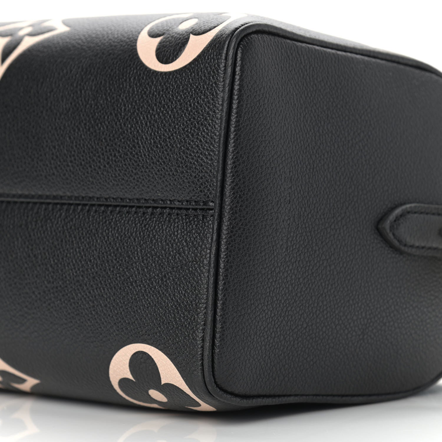 Louis Vuitton Empreinte Monogram Giant Speedy Bandouliere 25 Black Beige 9 of 9