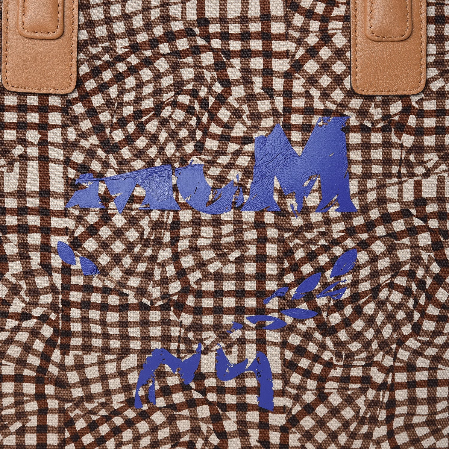 MCM Visetos Large Liz Reversible Shopper Tote Cognac 11 of 17