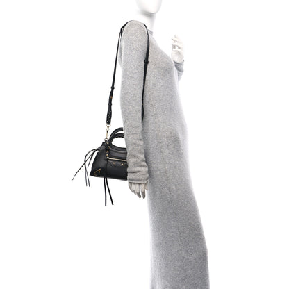 Balenciaga Grained Calfskin Neo Classic Gold Hardware Mini City Black 2 of 10