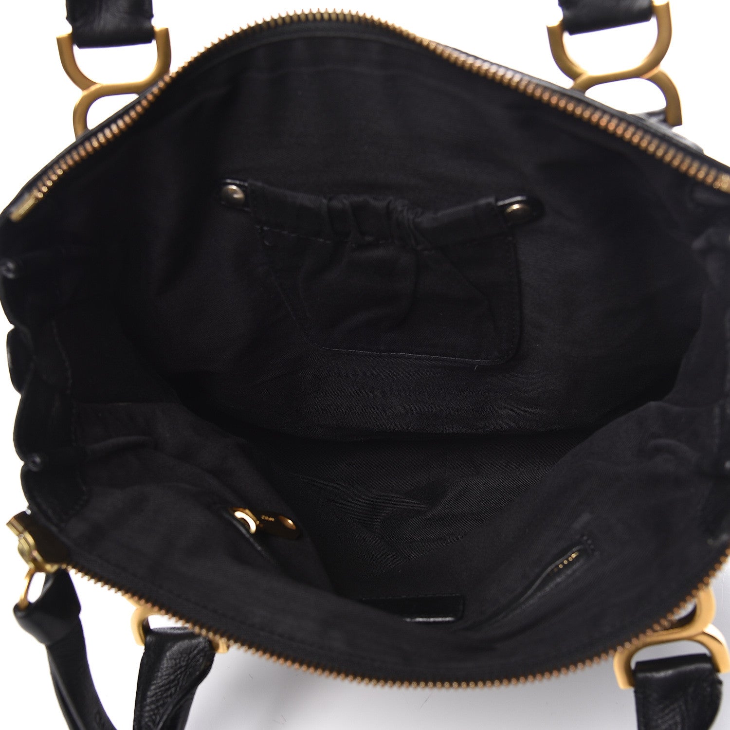 Chloe Lambskin Embroidered Medium Marcie Satchel Black 8 of 12