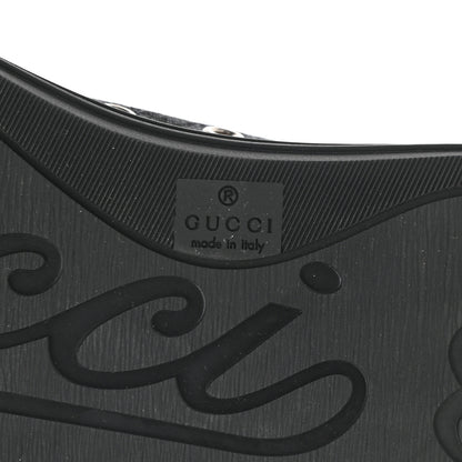 Gucci Monogram Mens Sneakers 9.5 Black Piombo 6 of 8