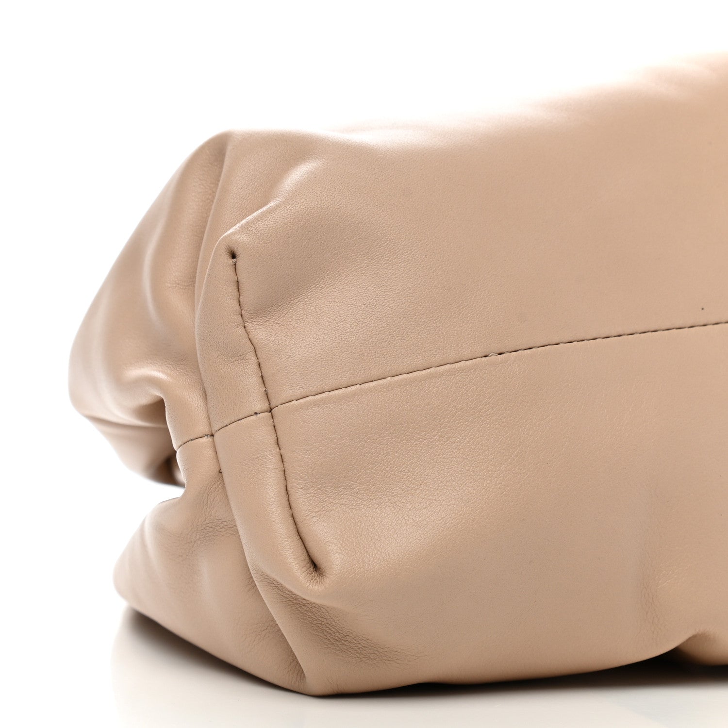 Bottega Veneta Smooth Butter Calf The Pouch Oversized Clutch Nude 8 of 9
