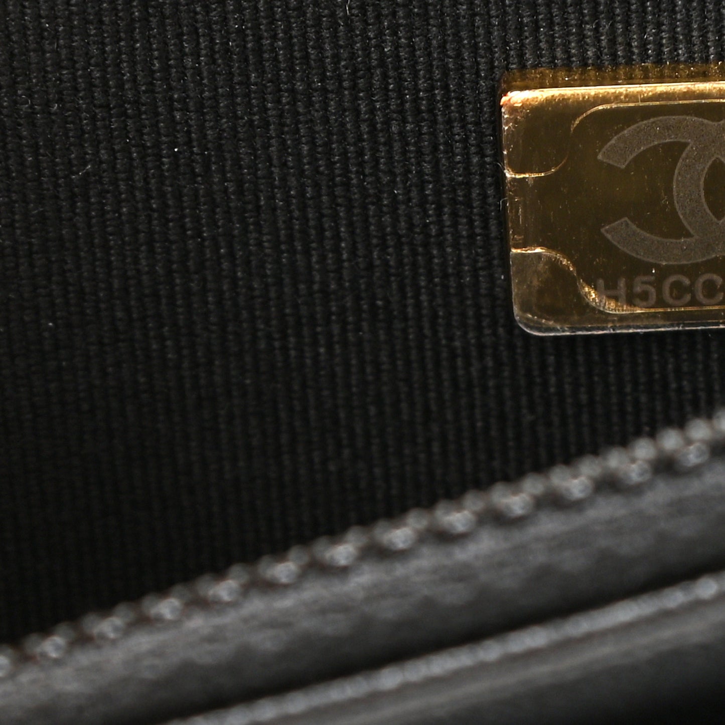 Lambskin Quilted Trendy CC Wallet On Chain WOC Black