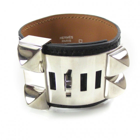 Crocodile Collier de Chien CDC Bracelet Black