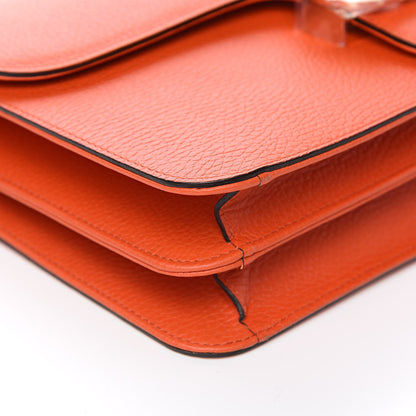 Gucci Dollar Calfskin Interlocking G Shoulder Bag Sun Orange 8 of 10