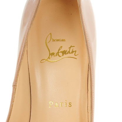 Christian Louboutin Patent Bianca 140 Pumps 37 Nude 7 of 8