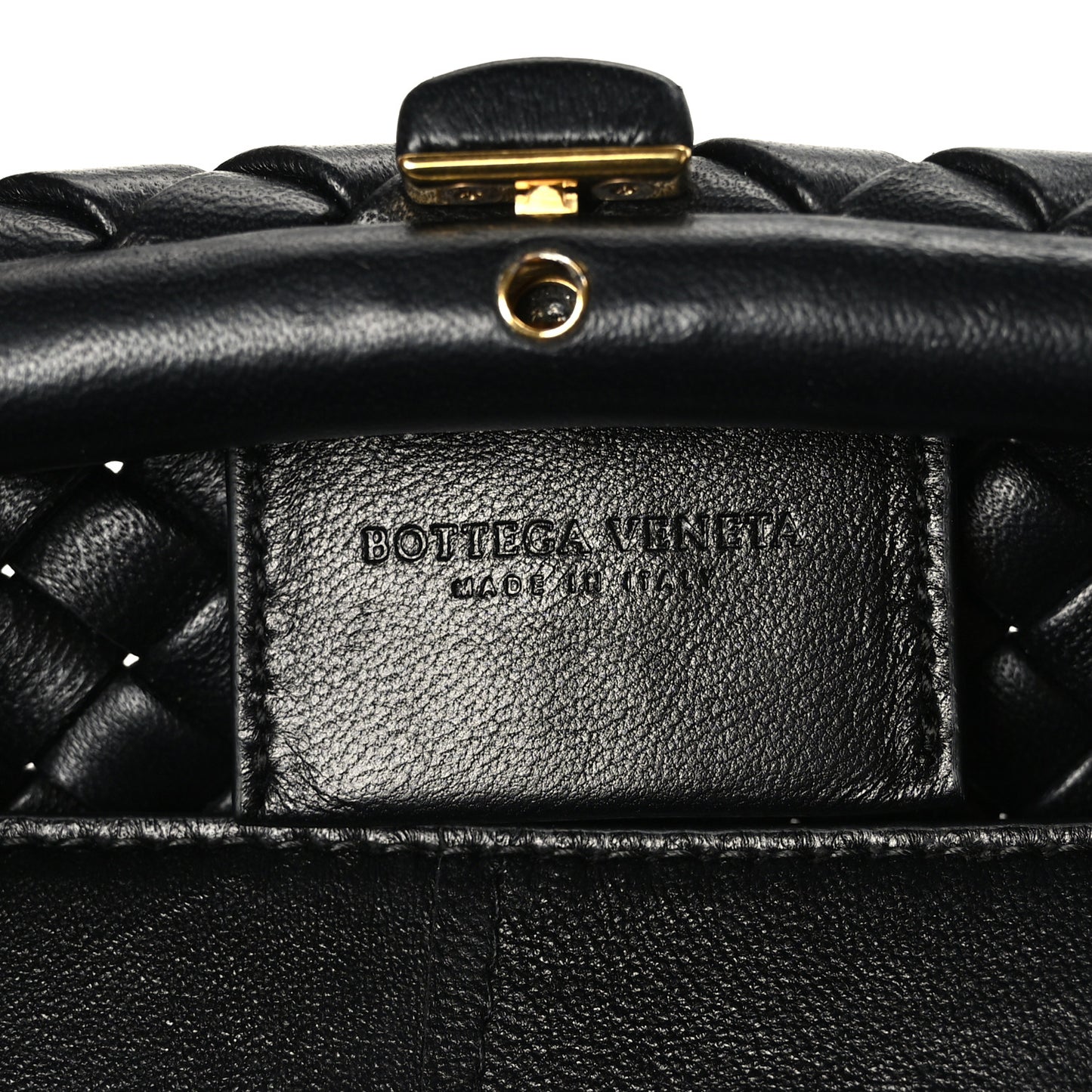 Nappa Intrecciato Medium Padded The Handle Tote Black