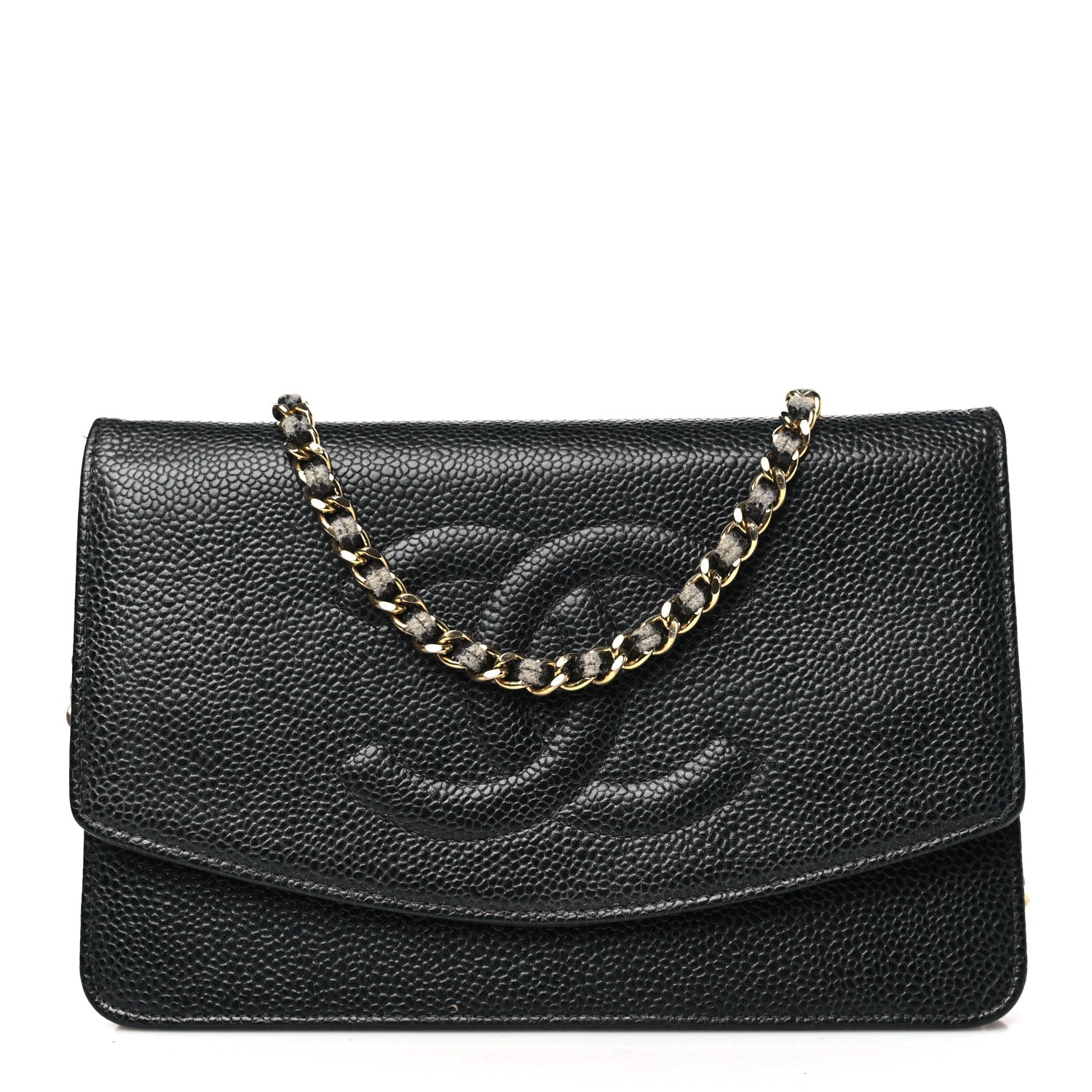 Chanel Caviar Timeless CC Wallet on Chain WOC Black 1 of 13