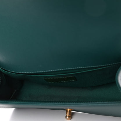Chanel Caviar Quilted Medium Boy Flap Dark Green 4 of 4