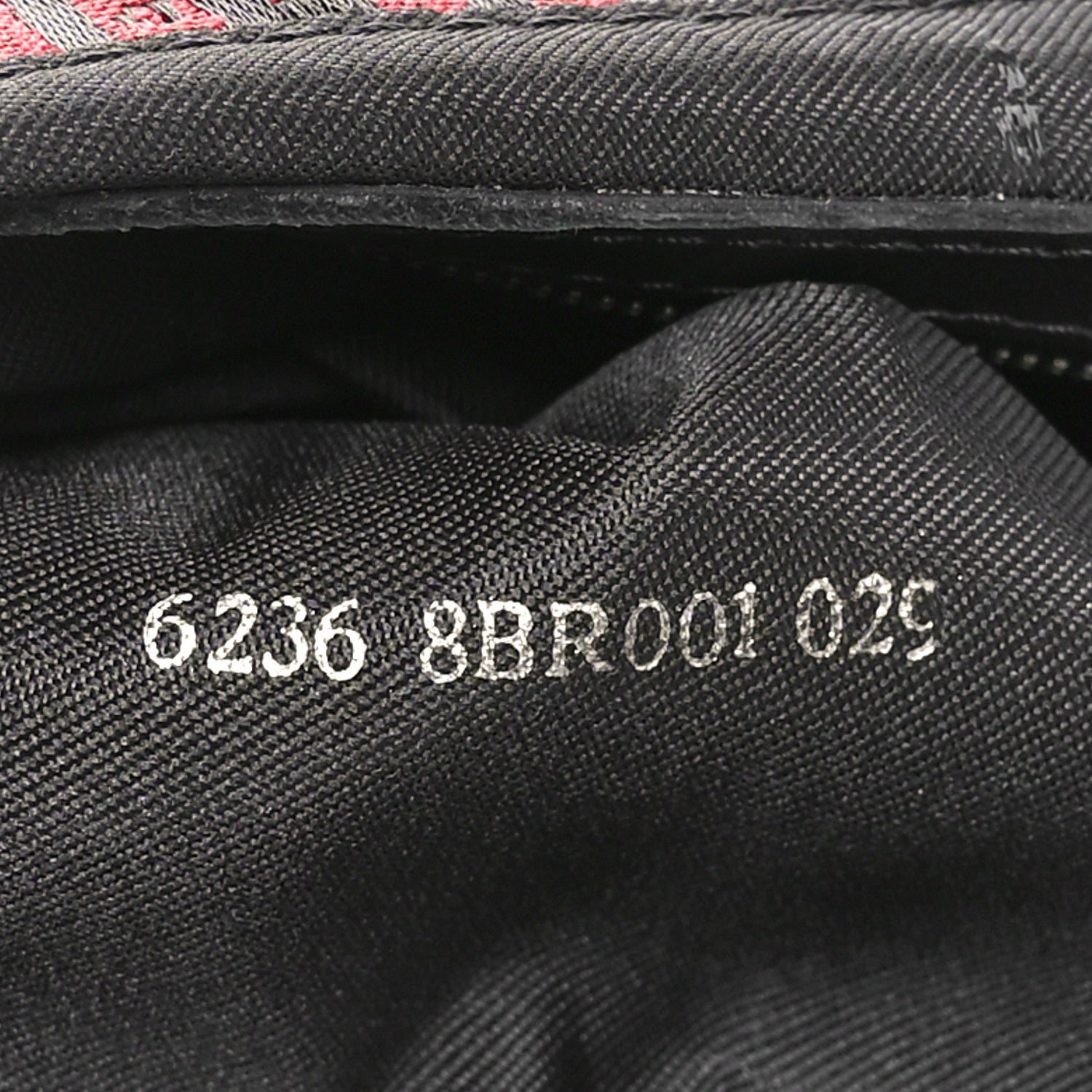 Fendi Zucchino Mama Baguette Red Black 7 of 10