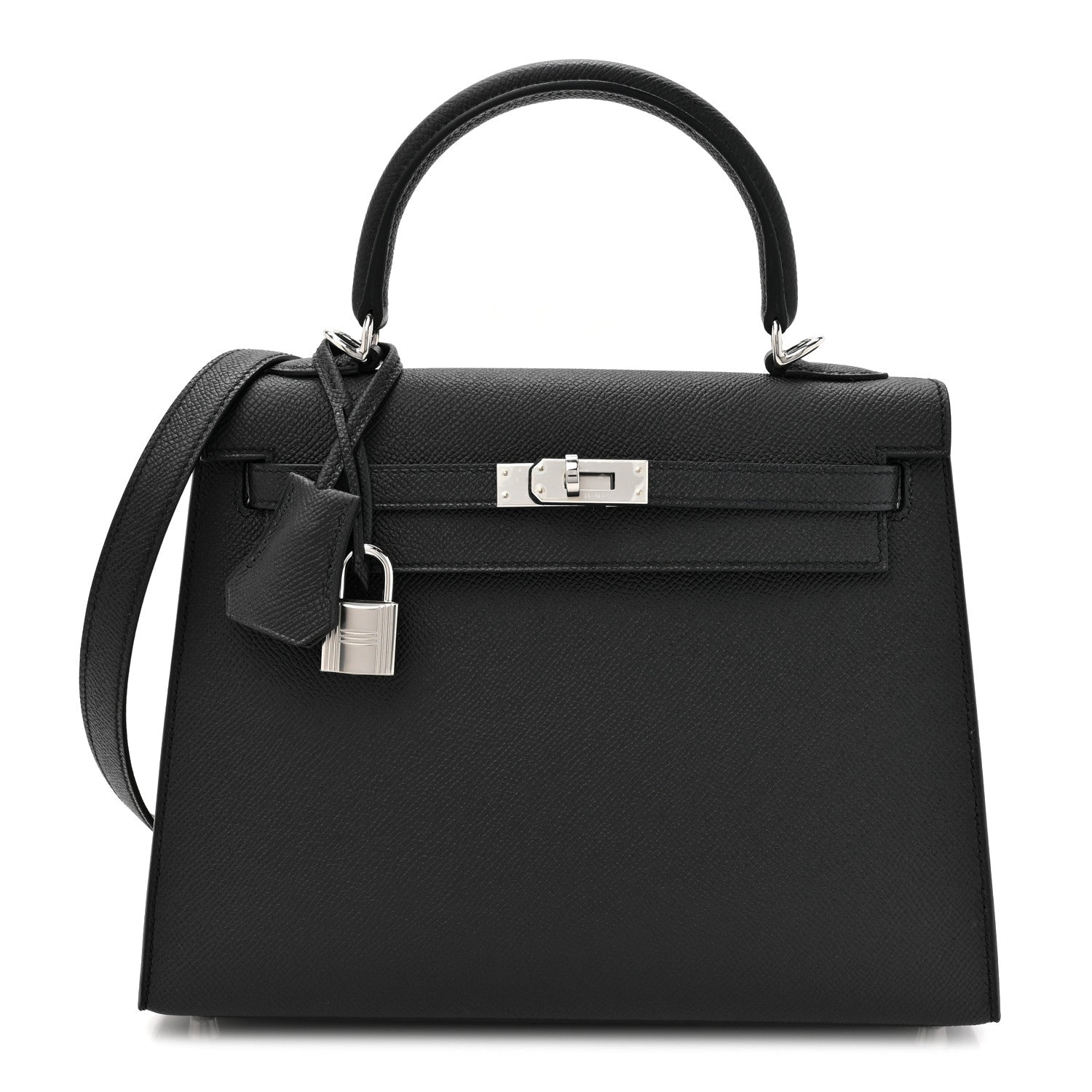 Hermes Epsom Kelly Sellier 25 Black 1 of 12
