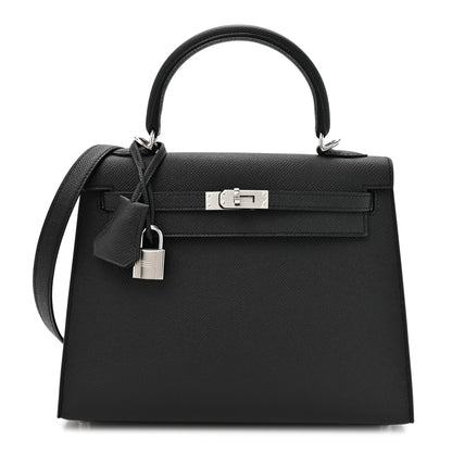 Hermes Epsom Kelly Sellier 25 Black 1 of 12