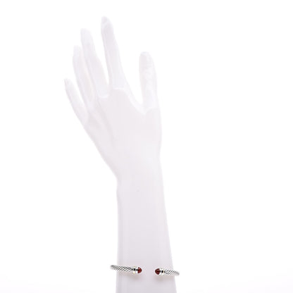 David Yurman Sterling Silver 14K Yellow Gold Carnelian 5mm Cable Classics Bracelet 6 of 6